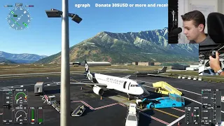 New Zealand! Ultra Realistic FENIX a320 FULL FLIGHT From Queenstown To Wellington