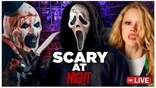 SCARY AT NIGHT *LIVESTREAM* , SCREAM 7 , TERRIFIER 3 , MAXXXINE , & MORE | HORROR TALK