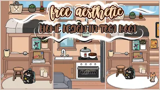 Aesthetic Free Home Design 🤎🧸 Cozy Free To Copy House | Toca Life World