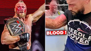 ROMAN Reigns AFTER ATTACKING ! BROCK Lesnar, BROCK Lesnar AFTER MSG 2022, Brock Lesnar BLOOD