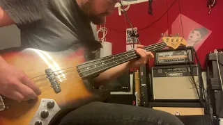 Prog Metal Riff and shredding with a Tokai Fretless Bass.