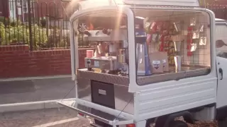 Piaggio Ape Coffee van from Coffee Latino