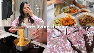 Soft living diaries) Stockholm trip 🛳, lots of eating, cherry blossom, getting back into a routine 💗