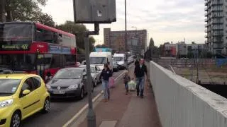 Woolwich Ferry gridlock 16.10.11