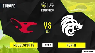 North vs Mousesports [Map 2, Mirage] BO3 | ESL One: Road to Rio