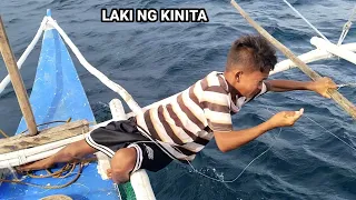 Hinila Ang Bata Sa Malalaking isda Humingi na Ng saklolo SI idol JM Hindi kayang Hilain isdang to