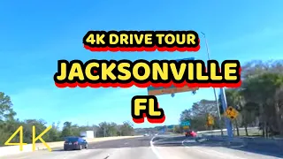 DRIVING FROM JACKSONVILLE, FLORIDA TOWARDS BRUNSWICK, GEORGIA UHD 4K VIDEO