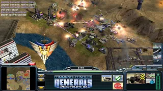 C&C Generals - Zero Hour: 1 vs. 7 - USA vs. 7 Hard Armies (Tournament Twilight Flame)