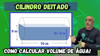 Como Calcular Volume de Água no Cilindro Deitado