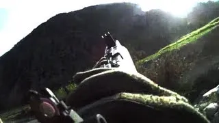 HEAVY TALIBAN FIRE PINS DOWN TROOPS ON HELMET CAM