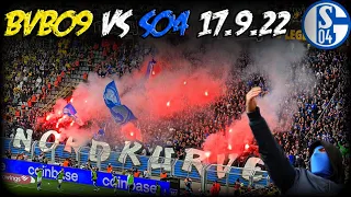 Schalke04-fans in Dortmund pyroshow | Dortmund vs Schalke04 (17/9/2022) | BVB09 1:0 S04 BUNDESLIGA