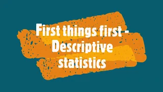 Descriptive statistics in Stata