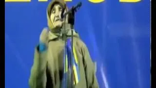 Баба Вера - Молодец! ПОРВАЛА Евромайдан !