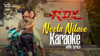 Neela Nilave - HQ Karaoke with lyrics | RDX | Kapil Kapilan | Shane Nigam, Neeraj Madhav