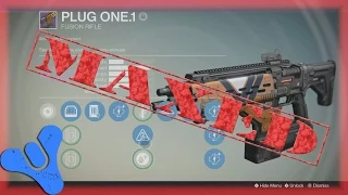 Plug One.1 Vanguard Legendary Fusion Rifle Maxed!!!