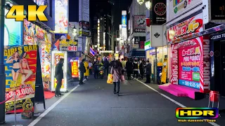 【4K HDR】Tokyo Midnight Rush in Shinjuku - Japan Walking Tour 東京散歩