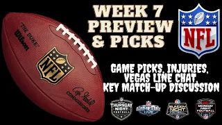 NFL Week 7 Preview - NFL odds, NFL picks, NFL game previews
