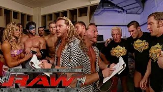 Evolution & Chris Jericho Backstage Segments RAW Jul 14,2003