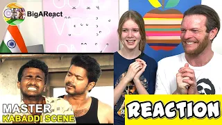 MASTER KABADDI SCENE REACTION | Thalapathi Vijay | #BigAReact