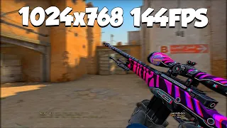 1024x768 with 144 fps • CS:GO