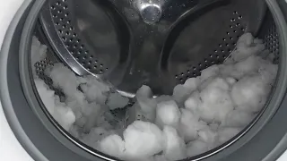 snow in the washing machine | experiment