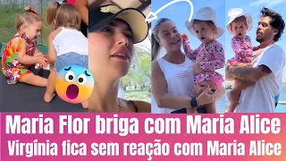 MARIA FLOR BRIGA COM MARIA ALICE 😱 VIRGÍNIA FONSECA FICA SEM REAÇÃO COM MARIA ALICE