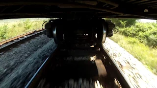 Undercarriage view @ 100 km/h (62 mph) with track joints sound