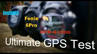 CASIO G-SHOCK GPR B1000 vs Fenix 6 Pro vs Instinct - The GPS Ultimate durability Test - Head to Head