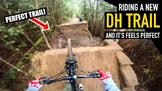 YOU MUST SEE HOW PERFECT THIS NEW DOWNHILL TRAIL IS...