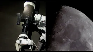 Смотрим на Луну в телескоп Sky-Watcher BK MAK80 / Moon