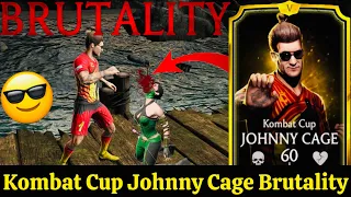 Ascended Kombat Cup Johnny Cage FW Brutality Gameplay MK Mobile