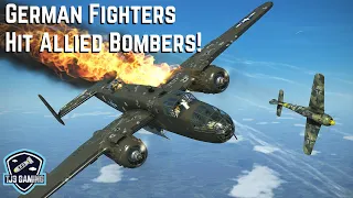 German FW-190 Fighters Attack American B-25 Bombers! IL-2 Sturmovik WWII Combat Flight Simulator