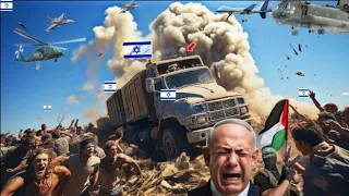 Palestinian Fighter Jets and Helicopters Attack on Israel Military Vehicles and oil Trucks | GTA 5