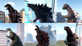 All Gojira Showcase  with RTX ON ( 4K ) Roblox - Kaiju Universe