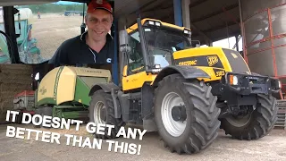 I GO BIG BALING - LOUD PIPE JCB FASTRAC 3185 - CUMMINS POWER!