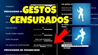 EL PEOR CAMBIO QUE HA HECHO FORTNITE! CENSURA DE GESTOS EN FORTNITE! - GESTOS DE CONFRONTACIÓN