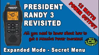 President Randy III Handheld CB Radio - Revisited - Secrets Exposed