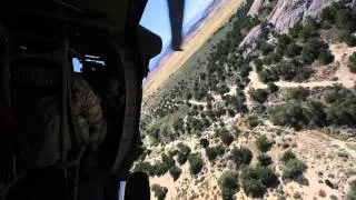 Blackhawk helicopter in flight