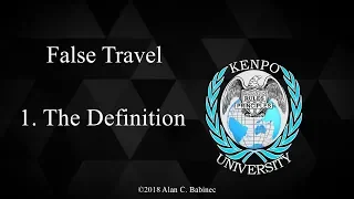 False Travel in Kenpo Karate