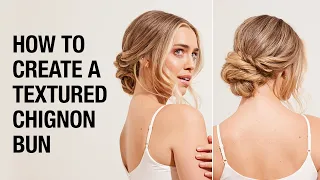 How to Create a Textured Chignon Bun | Formal Hair Styling Upstyle Tutorial | Kenra Professional