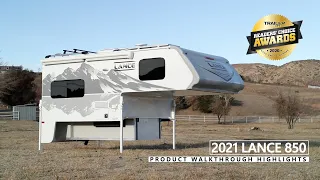 Lance 850 Truck Camper | Floor Plan Walkthrough & Feature Highlights