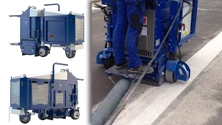 Removing Coating with Aggregate on Parking Deck | Blastrac BMP-4000 Scarifier / Milling Machine