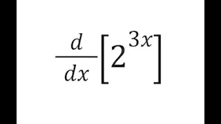 Derivative of 2^3x
