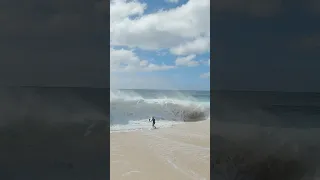 Clark Little Dives Into Massive Shorebreak Waves to Photograph Them