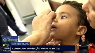 Cobertura vacinação infantil teve aumento em todo o país em 2023