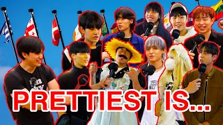 Asking 100 Korean Guys "Which Country is the Prettiest?" | Korea street interview