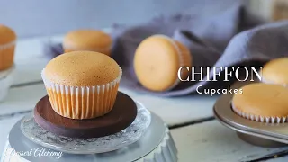 Chiffon Cupcakes | Cupcakes | 戚风杯子蛋糕｜圆滚滚的戚风杯子蛋糕｜Dessert Alchemy