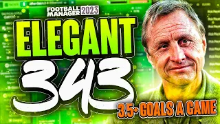 Johan Cruyff's ELEGANT FM23 Tactics! (3.5+ Goals) | Best Football Manager 2023 Tactics