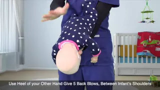 Choking Infant | Infant CPR Training | Online CPR Certification (5 Back Blows, 5 Chest Thrusts)
