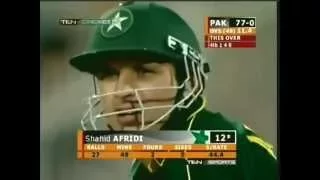 Shahid Afridi Official 8 Sixes vs New Zealand Sharjah 2002